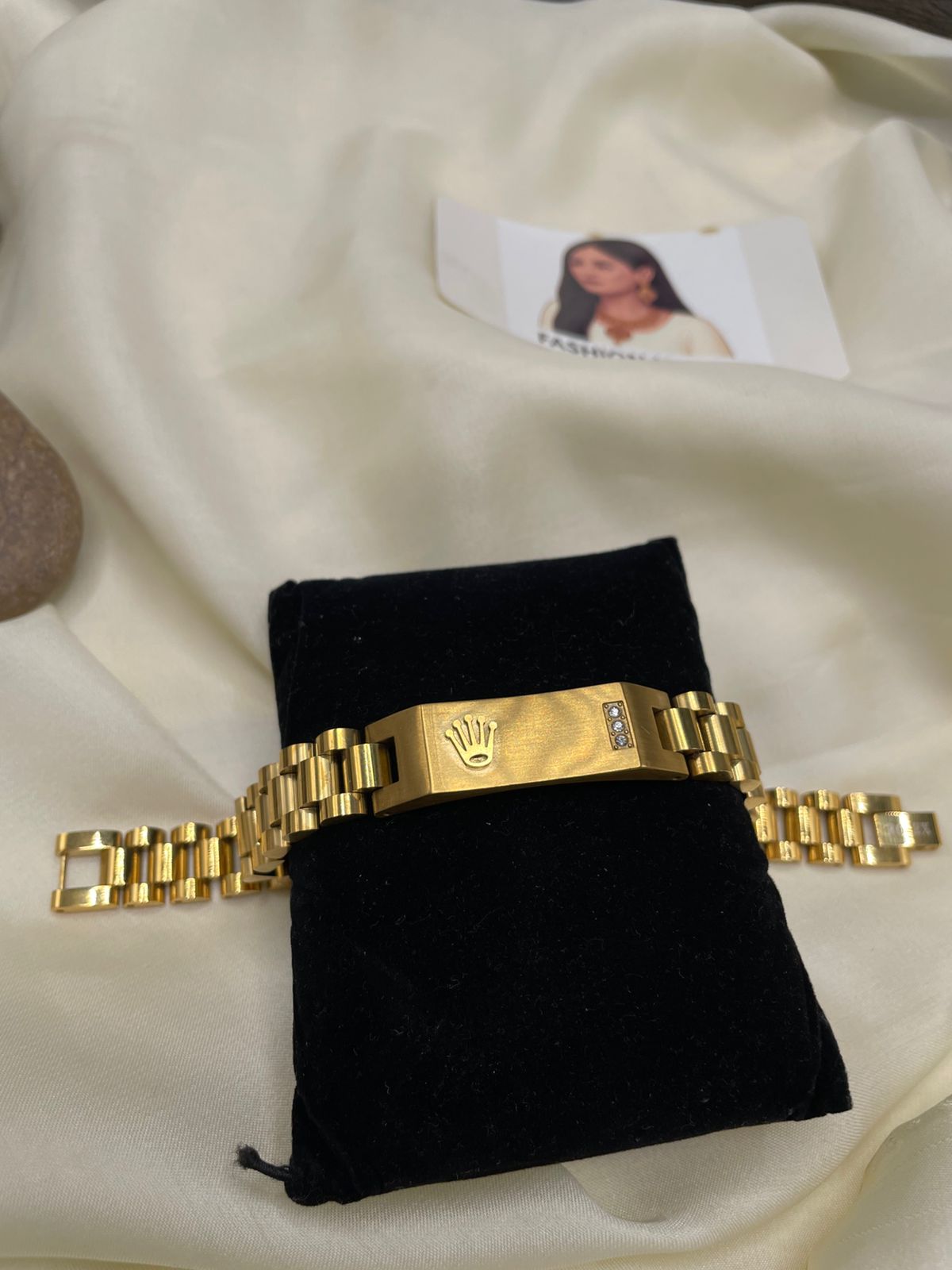 Luxury Gold Rolex Style Bracelet for Men | FashionHubPK7