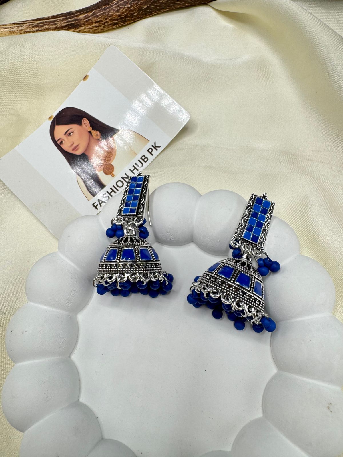 Mirror Work Jhumkas – Vibrant Handcrafted Earrings | FashionHubPK7