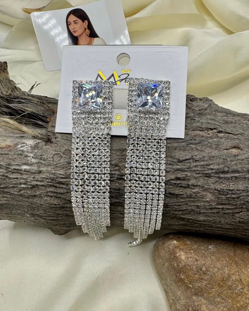 Luxury Statement Earrings – Bridal & Party Wear Rhinestone Jewelry | FashionHubPK7