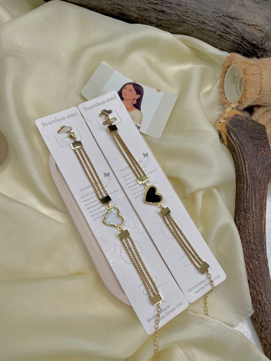 Heart Chain Stainless Steel Bracelets – FashionHubPK7 | Elegant & Modern Wristwear